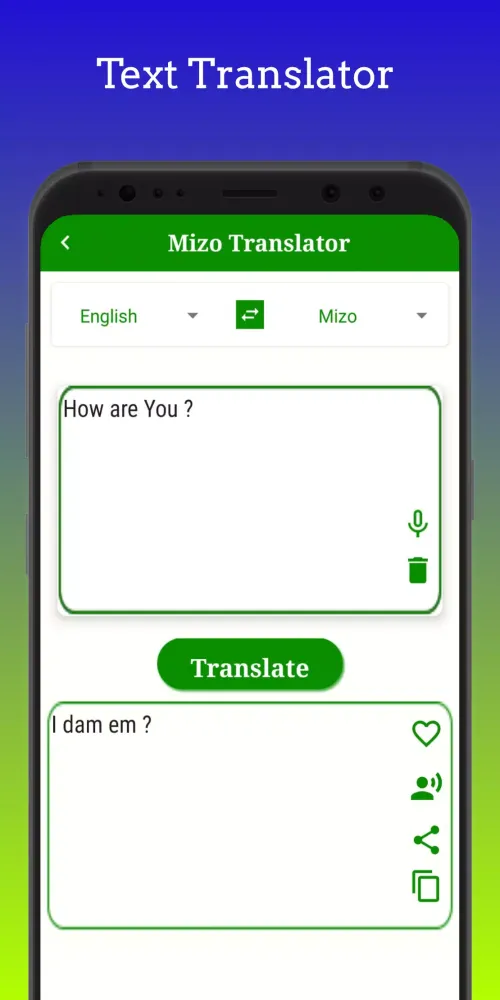 Mizo Translator Screenshots
