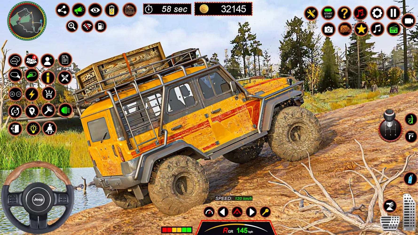 ภาพหน้าจอของ 4x4 Jeep Driving Offroad Games