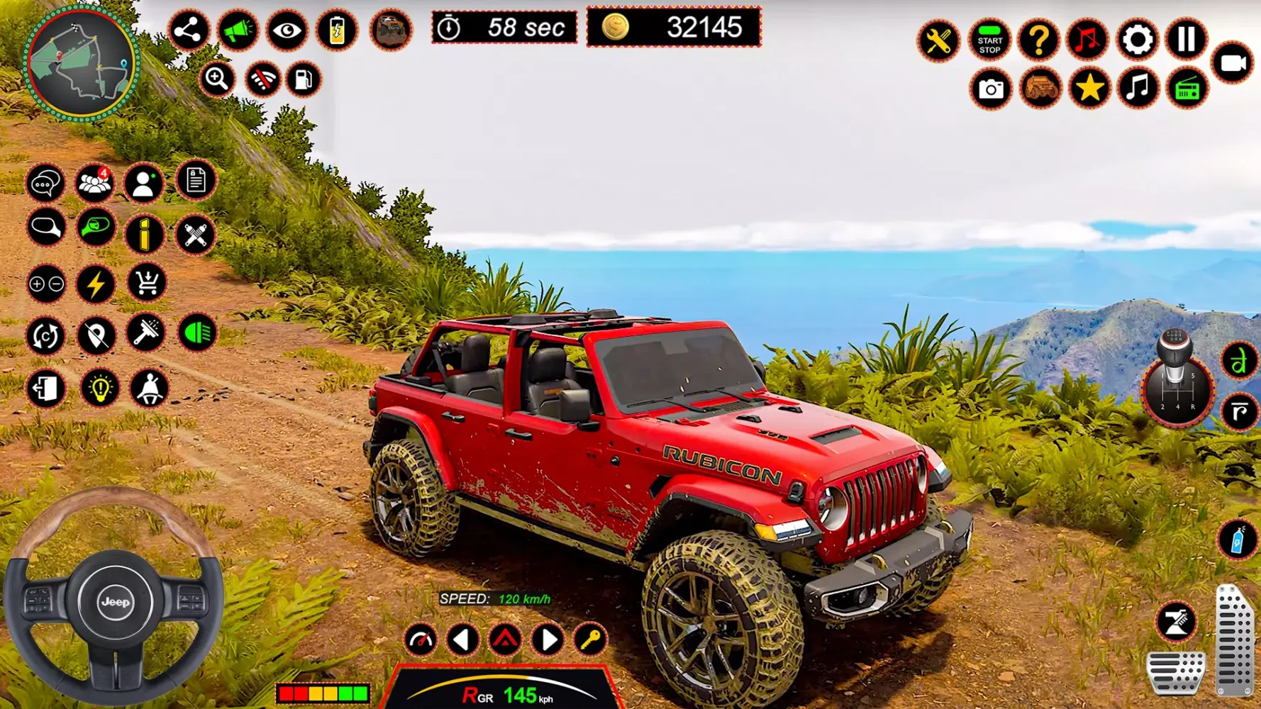 ภาพหน้าจอของ 4x4 Jeep Driving Offroad Games