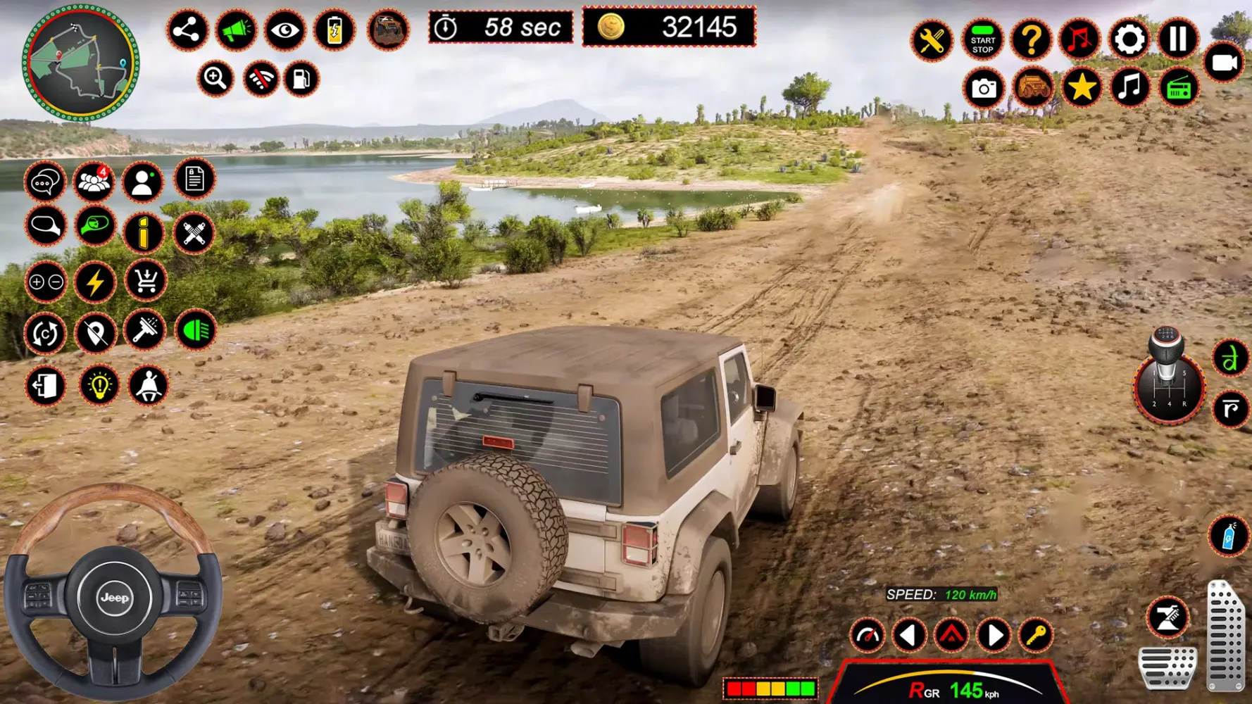 ภาพหน้าจอของ 4x4 Jeep Driving Offroad Games
