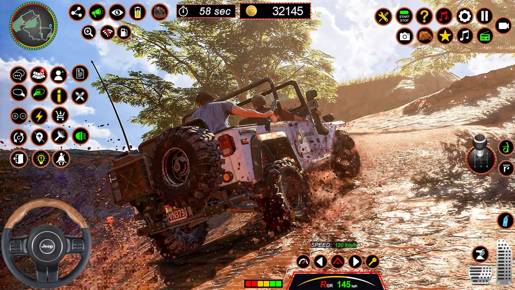 ภาพหน้าจอของ 4x4 Jeep Driving Offroad Games