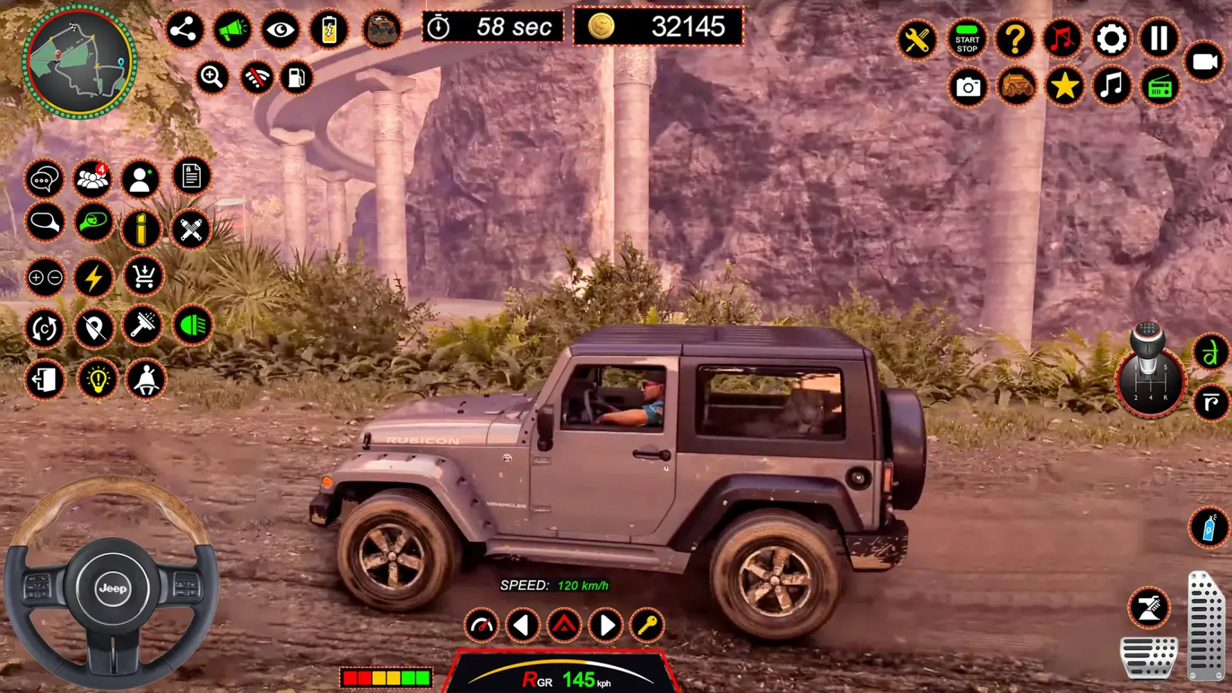 ภาพหน้าจอของ 4x4 Jeep Driving Offroad Games