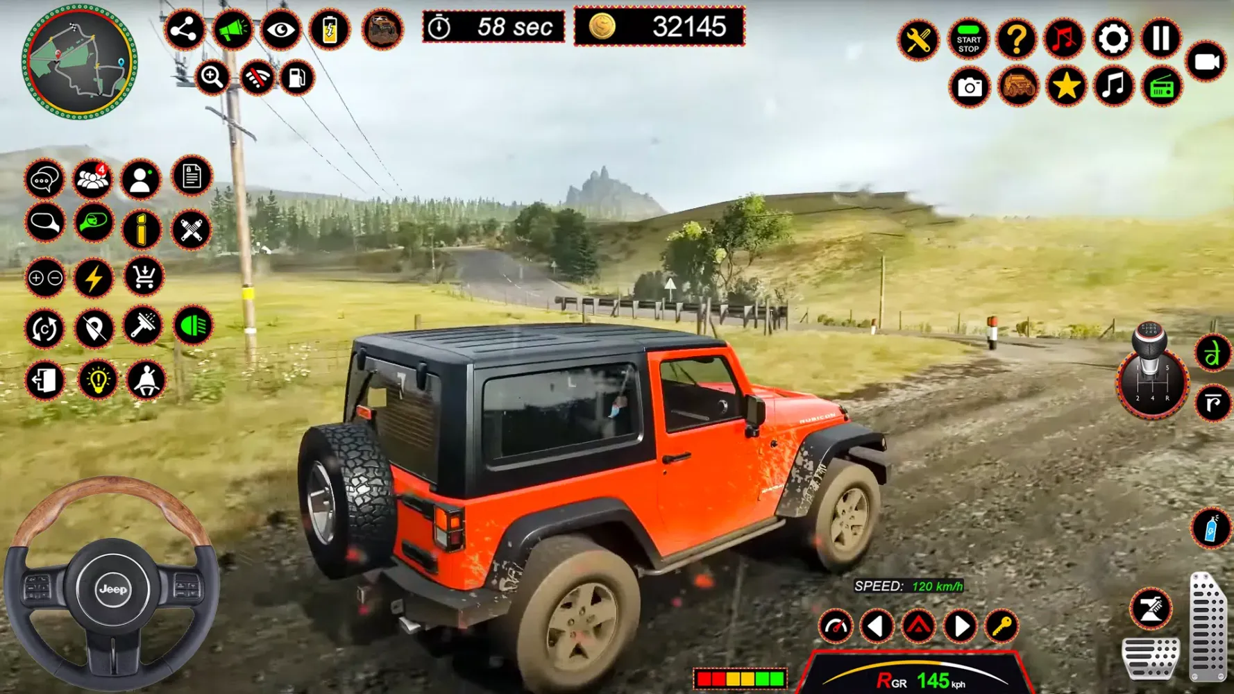 ภาพหน้าจอของ 4x4 Jeep Driving Offroad Games