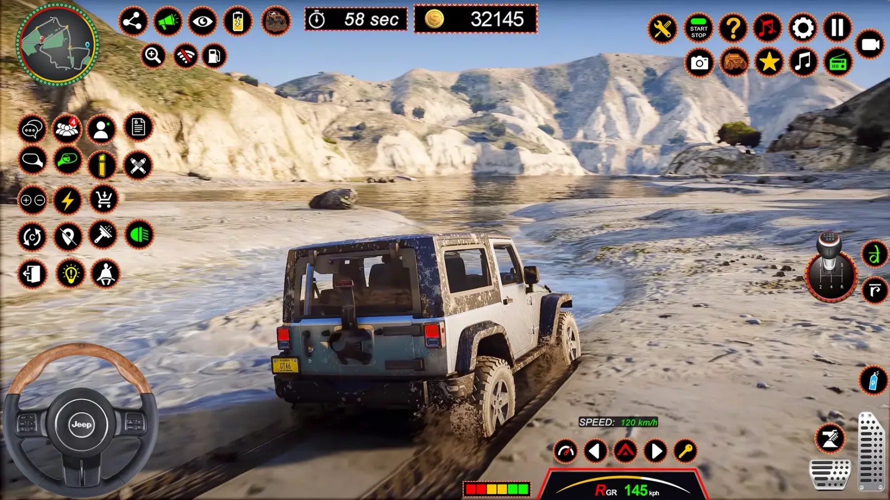 ภาพหน้าจอของ 4x4 Jeep Driving Offroad Games