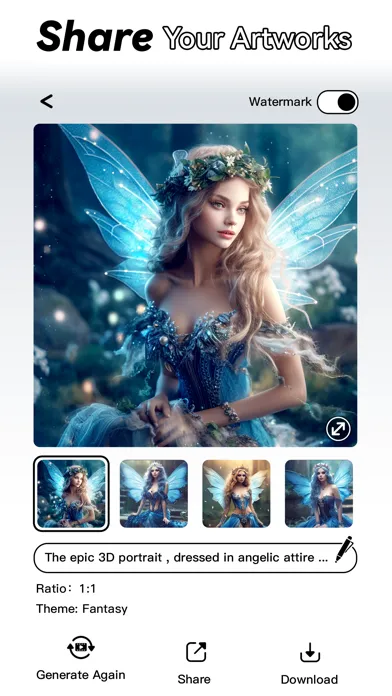 MJ Art: AI Art Generator स्क्रीनशॉट