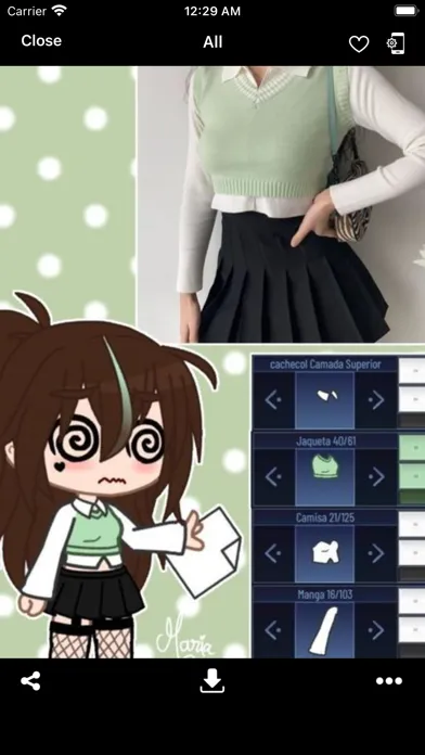 تصاویر GL Outfit Ideas for GACHA