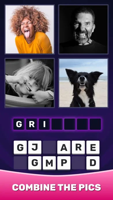 Captures d'écran de 4 Pics 1 Word：Guess The Word