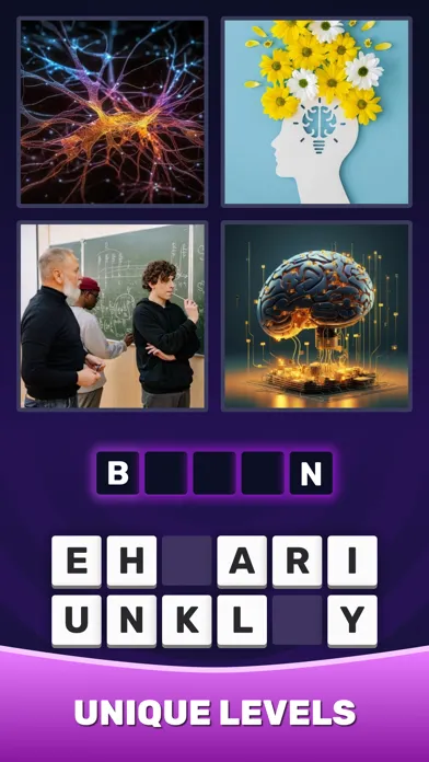 Captures d'écran de 4 Pics 1 Word：Guess The Word