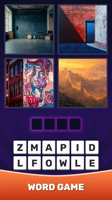 Captures d'écran de 4 Pics 1 Word：Guess The Word