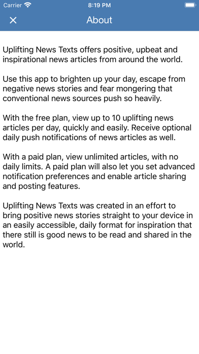 Uplifting News 스크린샷