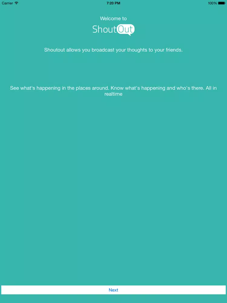 Shoutout - The Social Map iPad  Screenshots