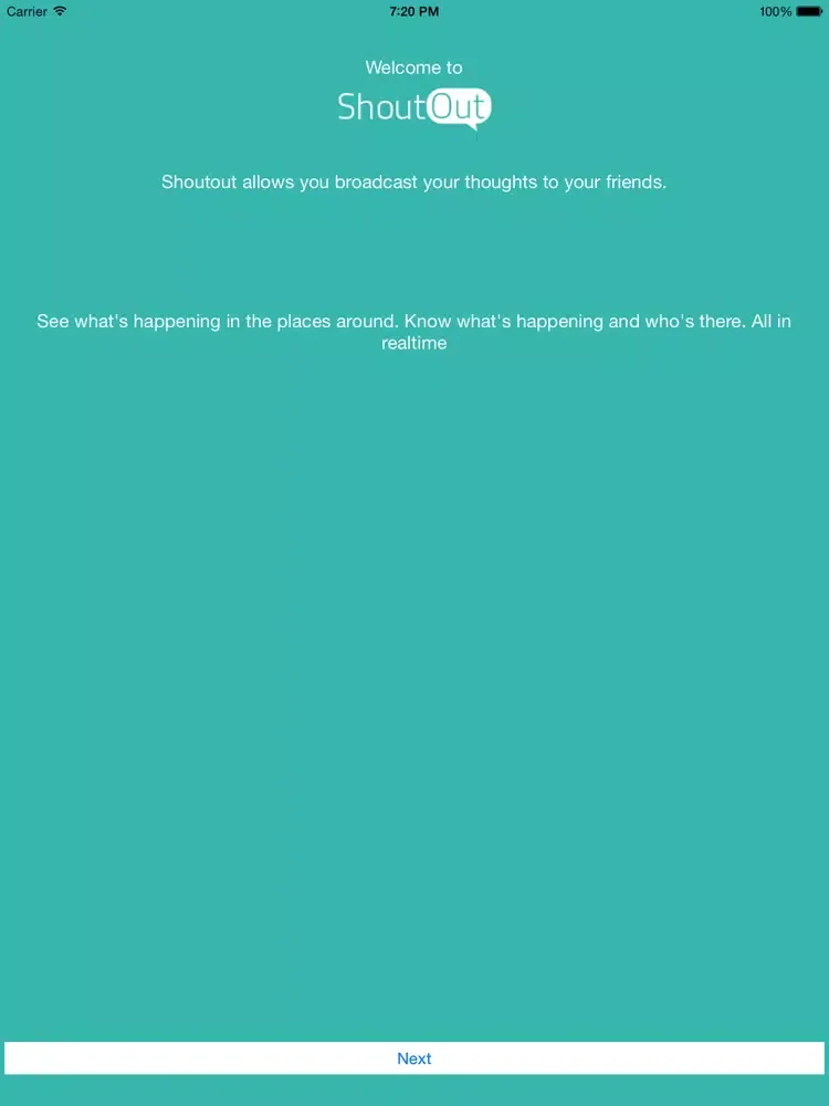 Shoutout - The Social Map iPad  स्क्रीनशॉट
