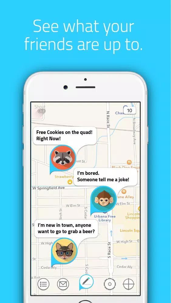 Shoutout - The Social Map Screenshots