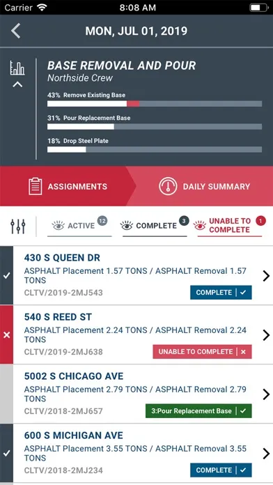 M+J Jobsite Screenshots