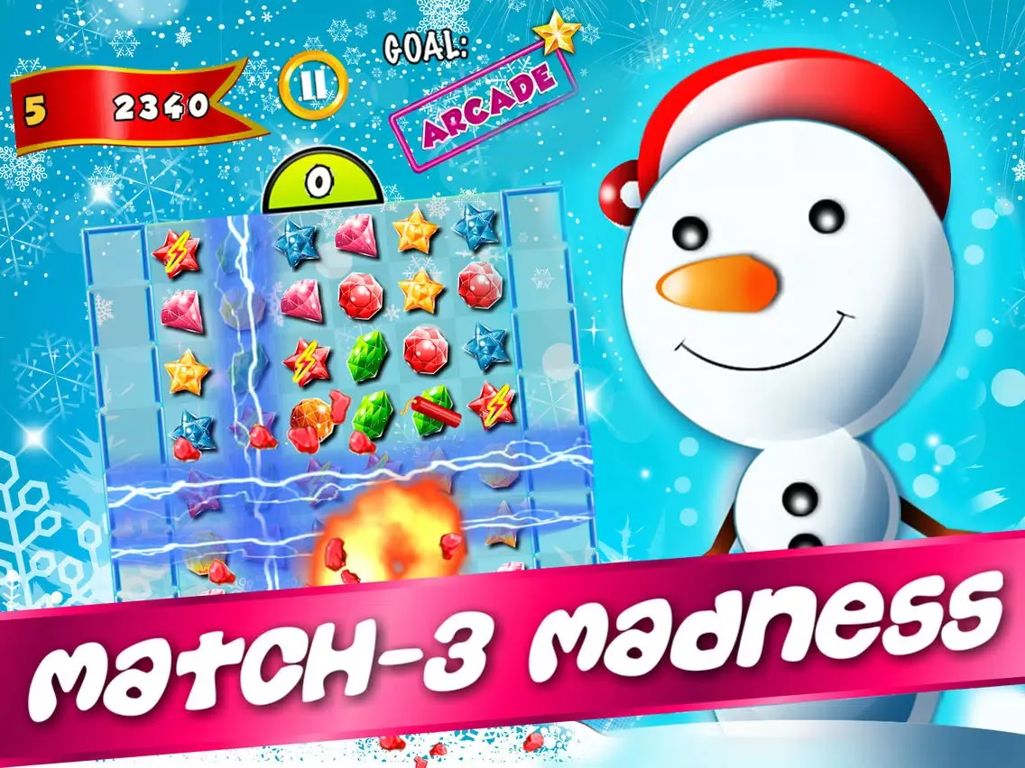 Winter Blitz Match-3 - harvest sweetest star candy-es and angry juice heroes swap free iPad Screenshots