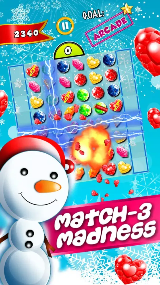 Winter Blitz Match-3 - harvest sweetest star candy-es and angry juice heroes swap free Screenshots