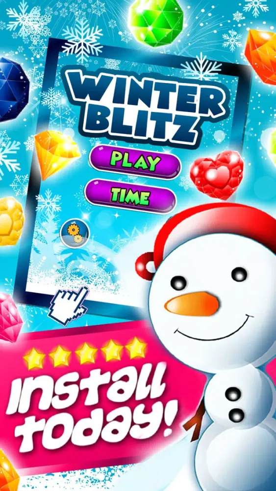 Winter Blitz Match-3 - harvest sweetest star candy-es and angry juice heroes swap free Screenshots