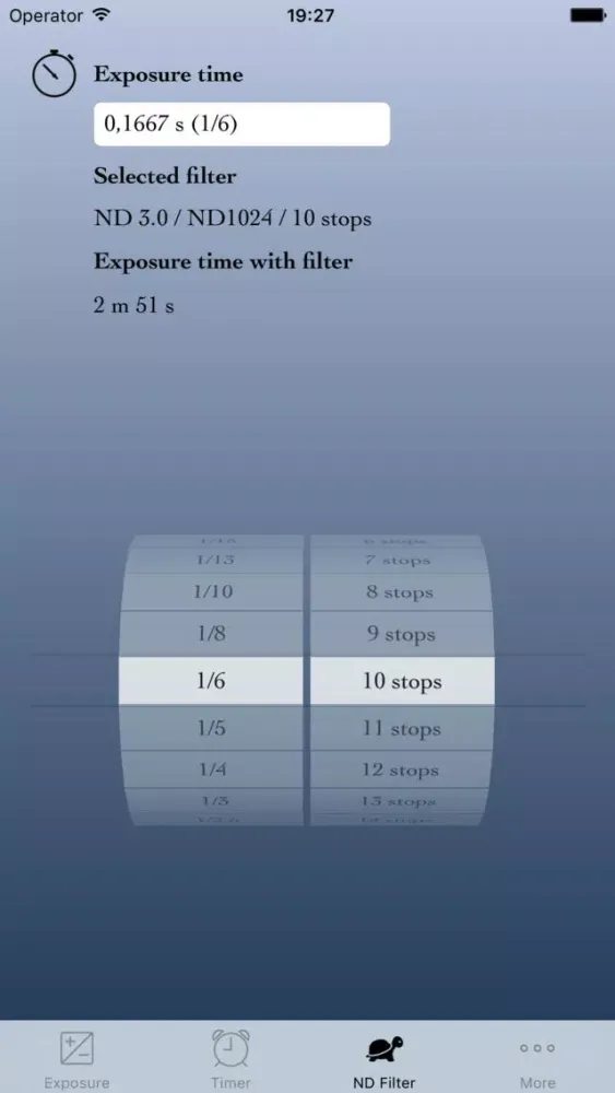 Tangkapan layar Exposure Assist