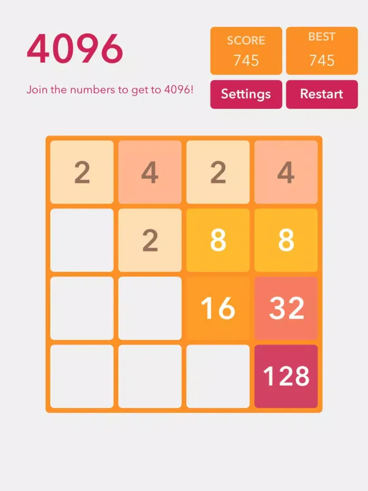 4096 Addictive New Puzzle Game For kids Girls and Boys iPad 應用截圖