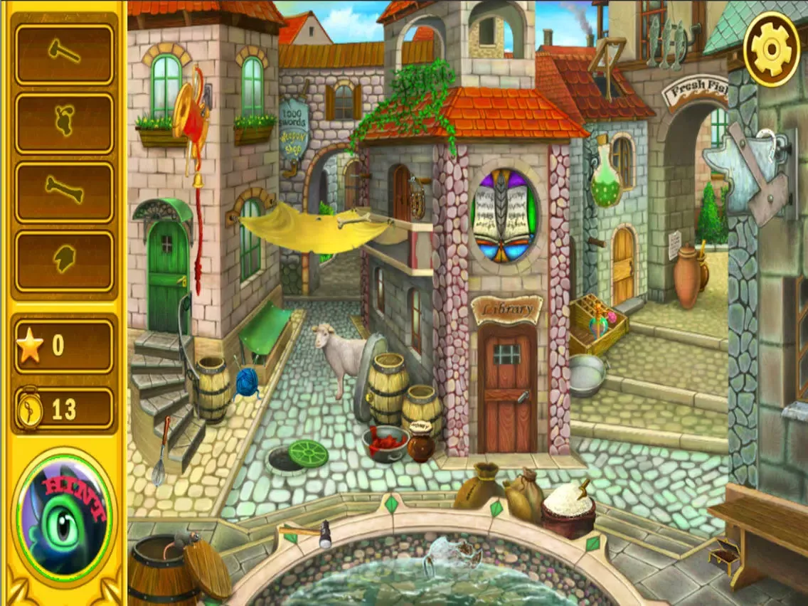 Capturas de tela do Hidden Object Village:Find and Spot the difference iPad 