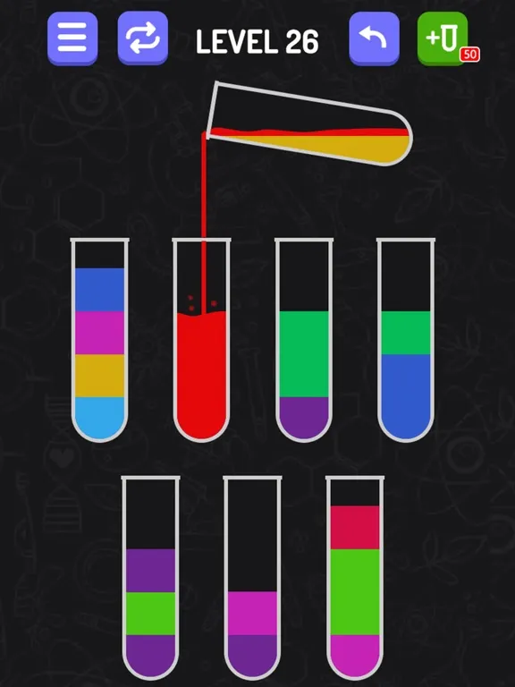 Water Sort Puzzle Pouring Game iPad  Screenshots