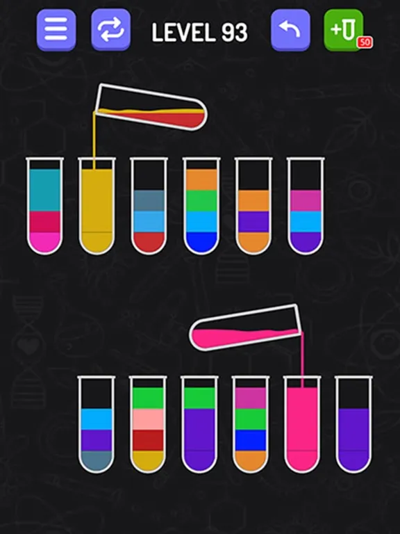 Water Sort Puzzle Pouring Game iPad  Screenshots