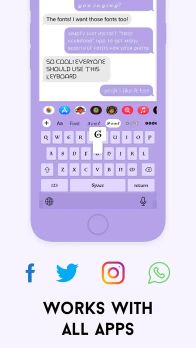 Captures d'écran de Fonts keyboard iphones app