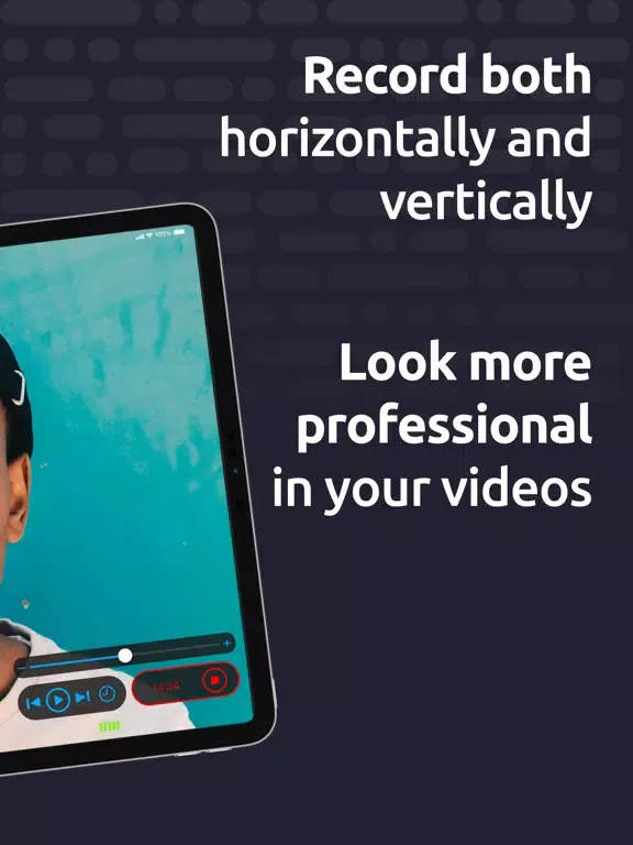 Ảnh chụp màn hình của Teleprompter for Video Studio iPad 