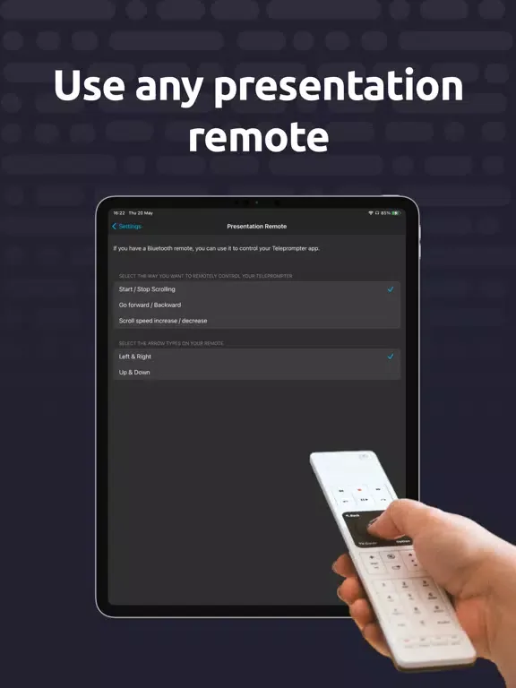 Ảnh chụp màn hình của Teleprompter for Video Studio iPad 