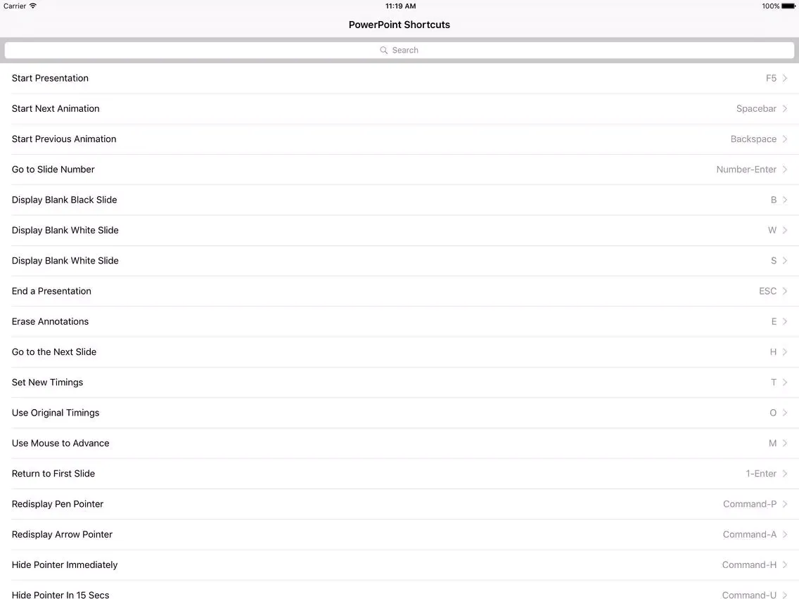 Shortcut: PowerPoint Edition iPad  Screenshots