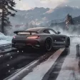 Snowy Mountain Car Drive