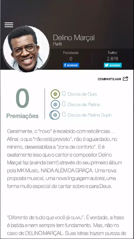 Capturas de tela do Delino Marçal - Oficial
