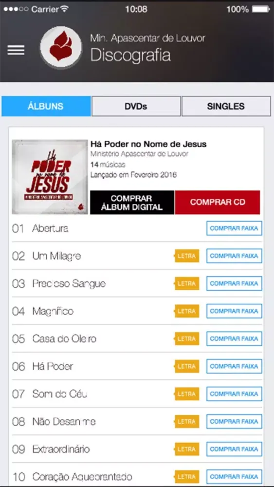 Screenshot di Ministério Apascentar de Louvor - Oficial