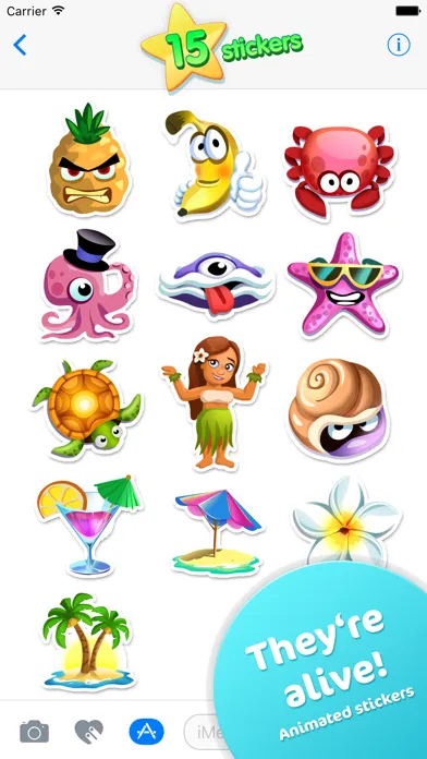 Tropic Stickers Screenshots