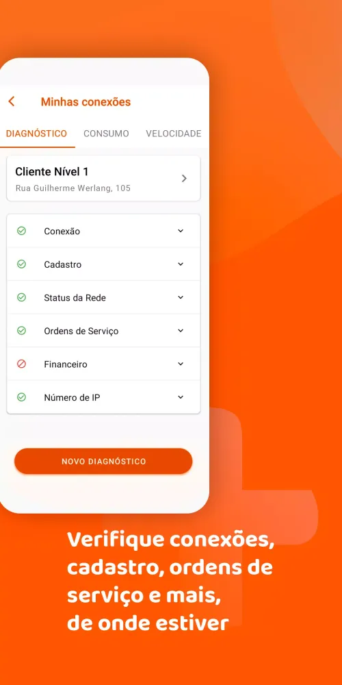 Capturas de tela do PlayNet Telecom Clientes