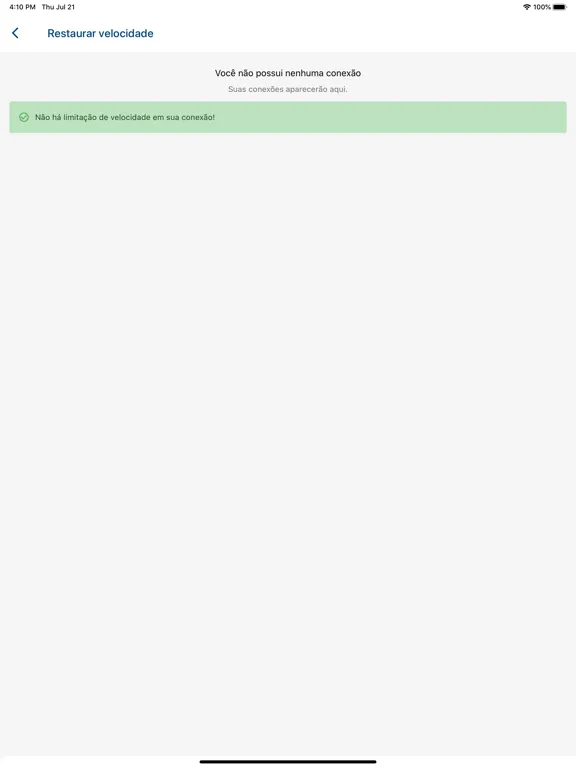Ảnh chụp màn hình của Vale do Ivai Telecom iPad 