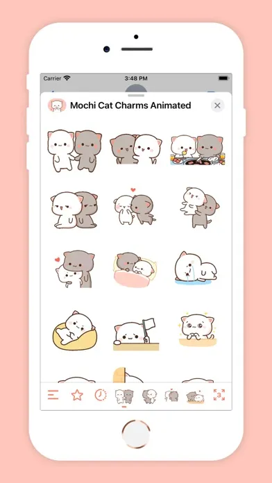 Tangkapan layar Mochi Cat Charms Animated