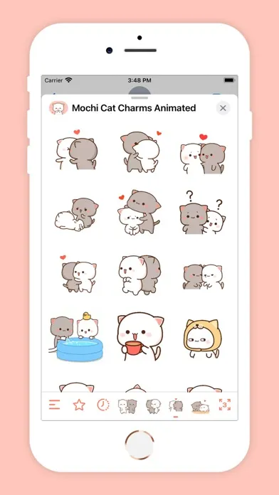 Tangkapan layar Mochi Cat Charms Animated
