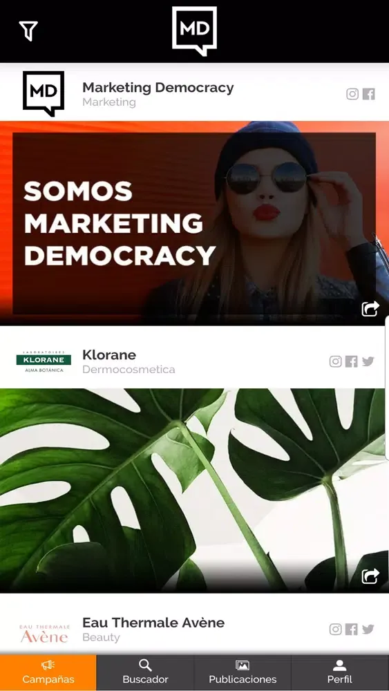 Capturas de pantalla de Marketing Democracy