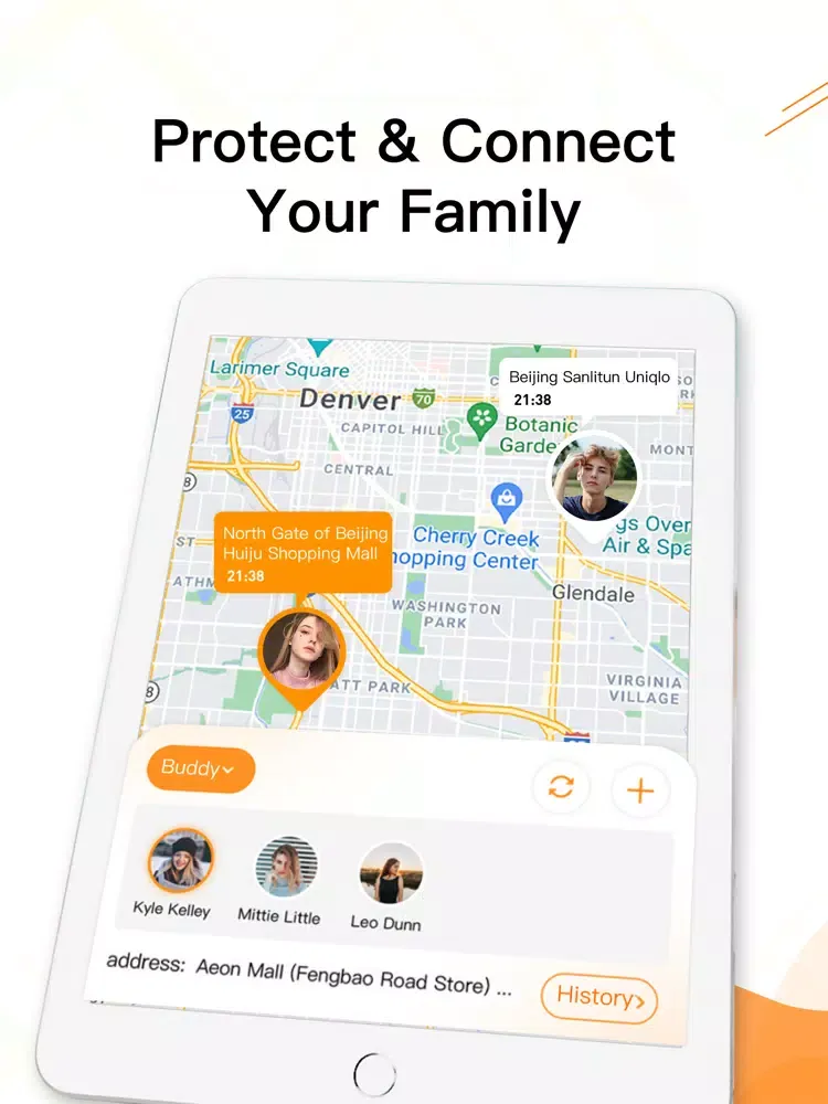Capturas de tela do Find Geo-Find Friends & Family iPad 