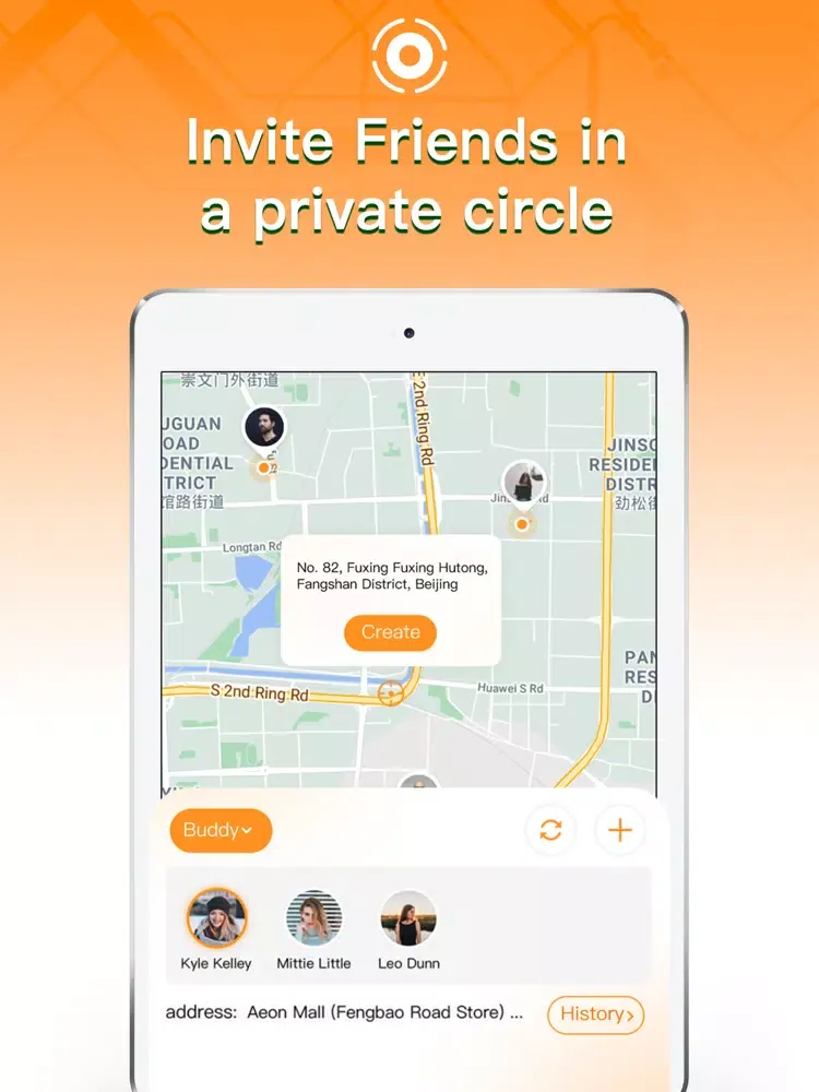Capturas de tela do Find Geo-Find Friends & Family iPad 