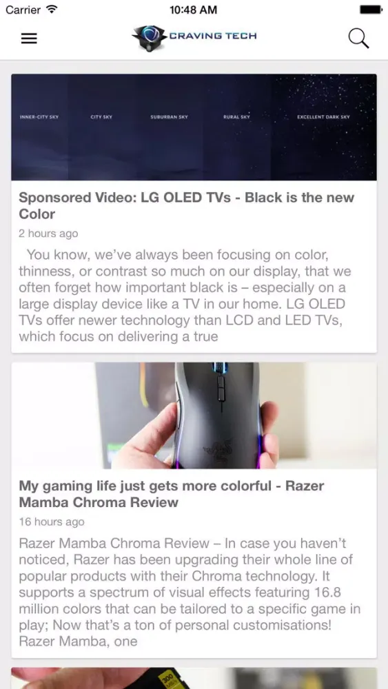 Capturas de pantalla de Craving Tech