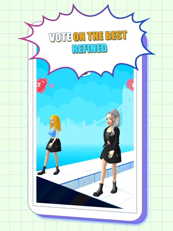 Capturas de tela do Dress Up: Fashion Battle iPad 