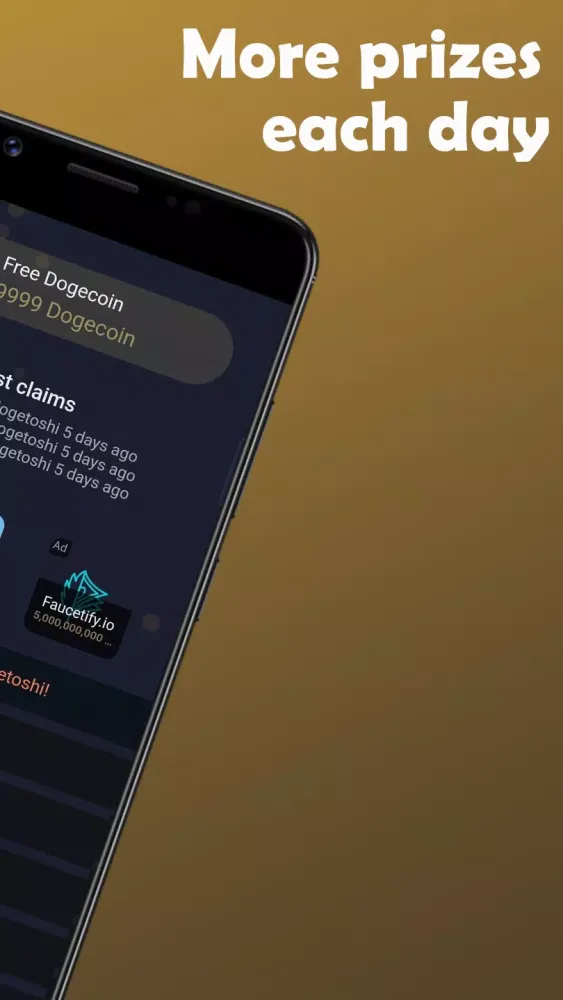 Capturas de pantalla de Earn Dogecoin