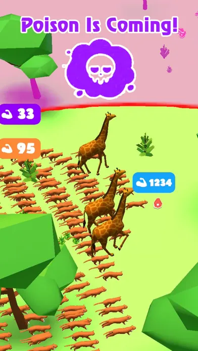 Tangkapan layar Crowd Forest.io - Herds Battle