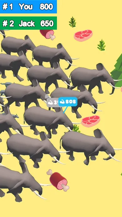 Tangkapan layar Crowd Forest.io - Herds Battle