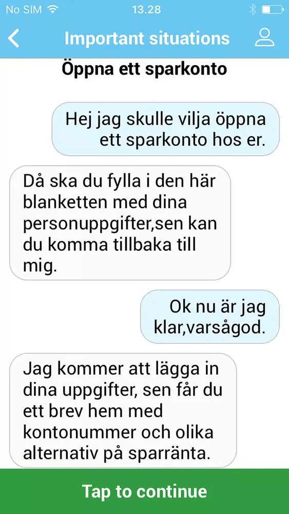 Zrzuty ekranu Swedish with Moving Languages