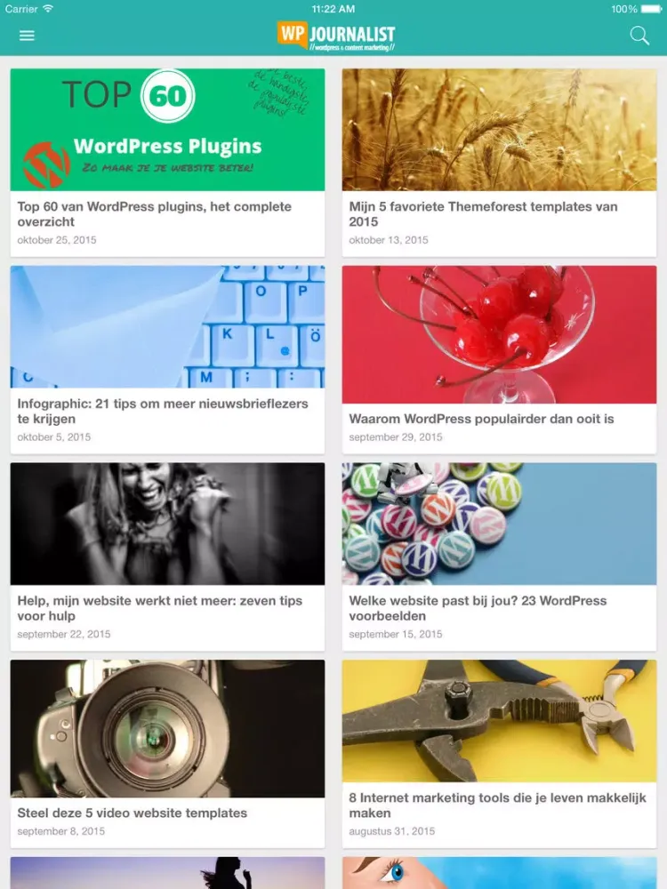 WPjournalist iPad  স্ক্রিনশট