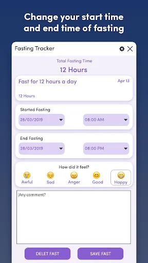 Fasting Tracker: Track Fasting স্ক্রিনশট