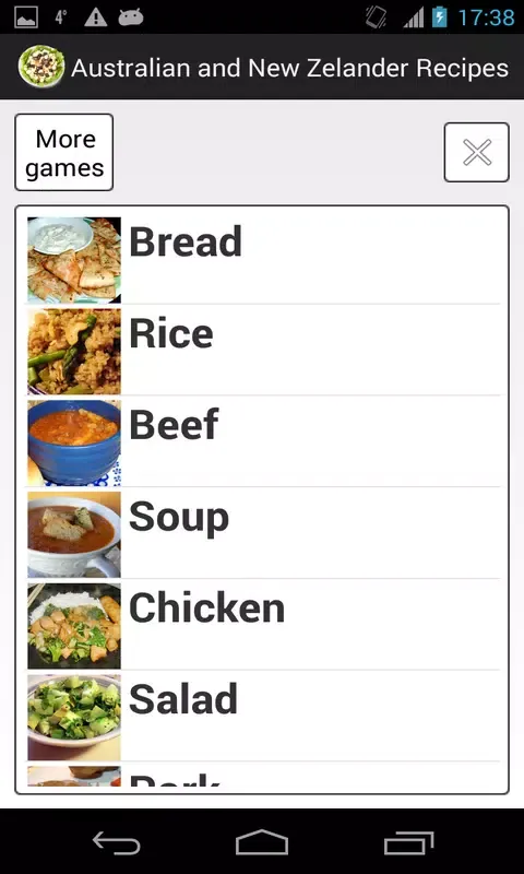 Australian Recipes Screenshots